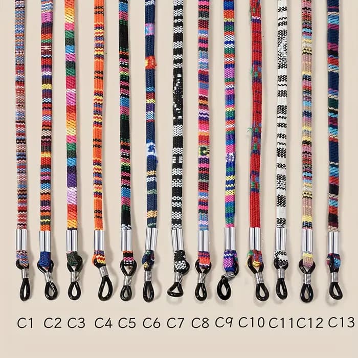 3 pièces lunettes de soleil coton sangle de cou sangle de fixation lunettes suspendus sangle de cou
