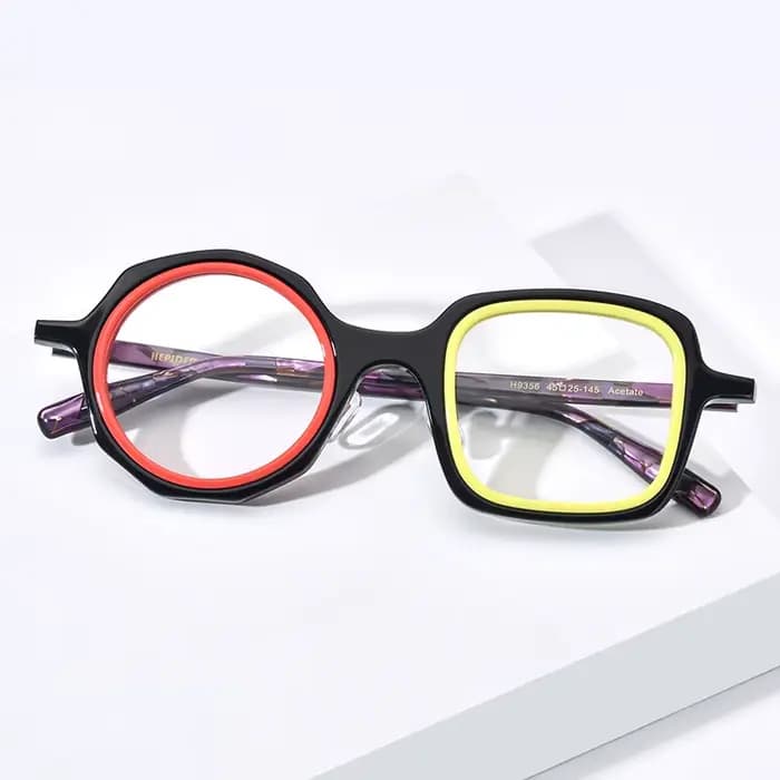 HEPIDEM-Lunettes rondes en acétate pour hommes et femmes, lunettes faites à la main japonaises, lune