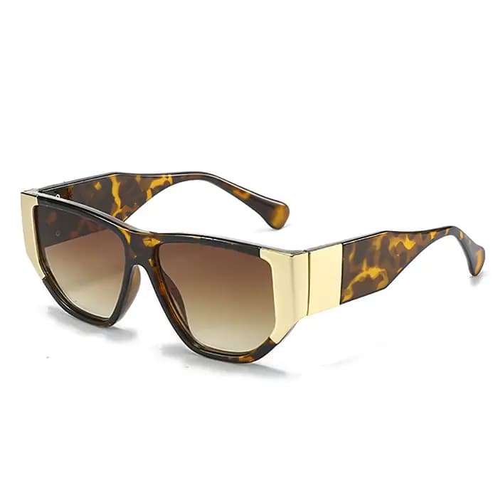 Lunettes de soleil colorées à la mode pour femmes et hommes, verres dégradés décorés, accessoires te