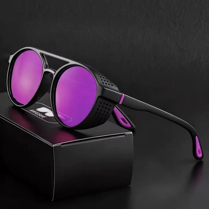 Lunettes de soleil Steampunk Lunettes de soleil de sport polarisées pour hommes et femmes; Lunettes