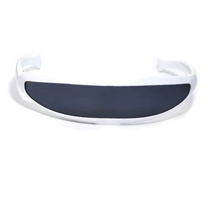 Lunettes de soleil étroites futuristes, miroir galvanisé, Laser UV400, science-fiction, argent réflé