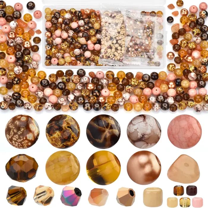 Kit de bijoux en perles de verre vert pour documents exécutifs, perles rondes pour bricolage, bracel