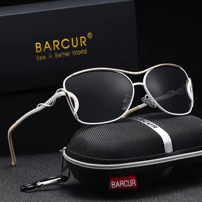 BARCUR-Lunettes de soleil polarisées vintage pour femmes, accessoires de marque à la mode, décontrac