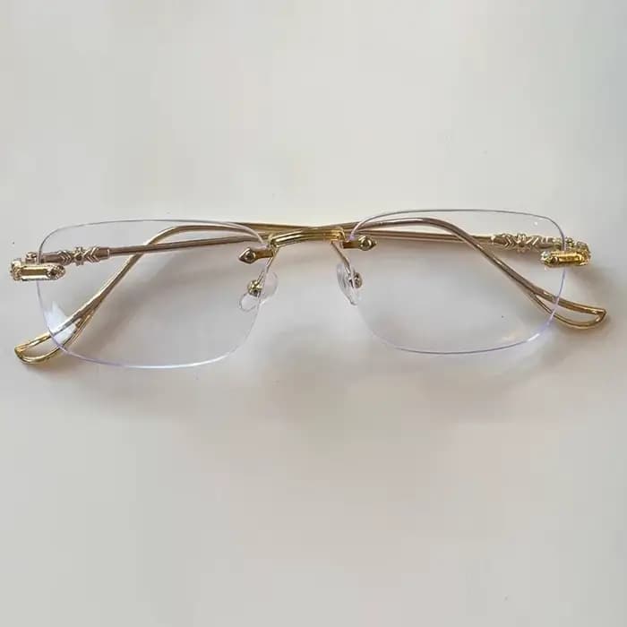 Lunettes rectangulaires sans bords pour hommes et femmes, nuances Vintage de marque, lentilles océan
