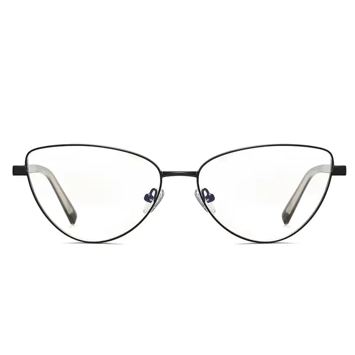 Lunettes œil de chat pour femmes, monture en alliage, jante complète, marque de styliste élégante, l