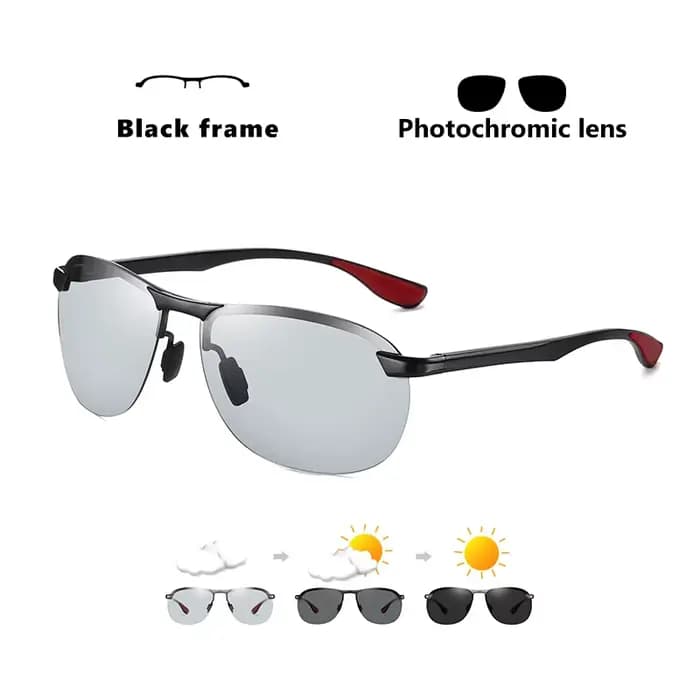 Marque Design photochromique lunettes De soleil polarisées hommes jour lunettes De Vision nocturne p
