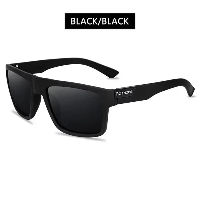 Lunettes de soleil carrées polarisées UV400, nuances noires à la mode pour hommes et femmes, idéales