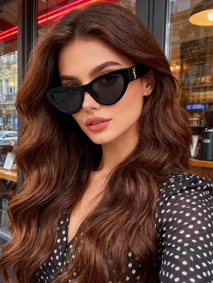 1 paire de lunettes tendance œil de chat pour femme – Cadeau idéal pour le quotidien, la conduite et