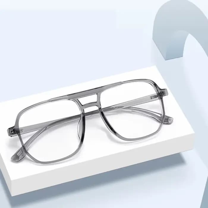 MOMOJA rétro mode polygone pilote Ultra léger TR90 lunettes optique lunettes de Prescription cadre h