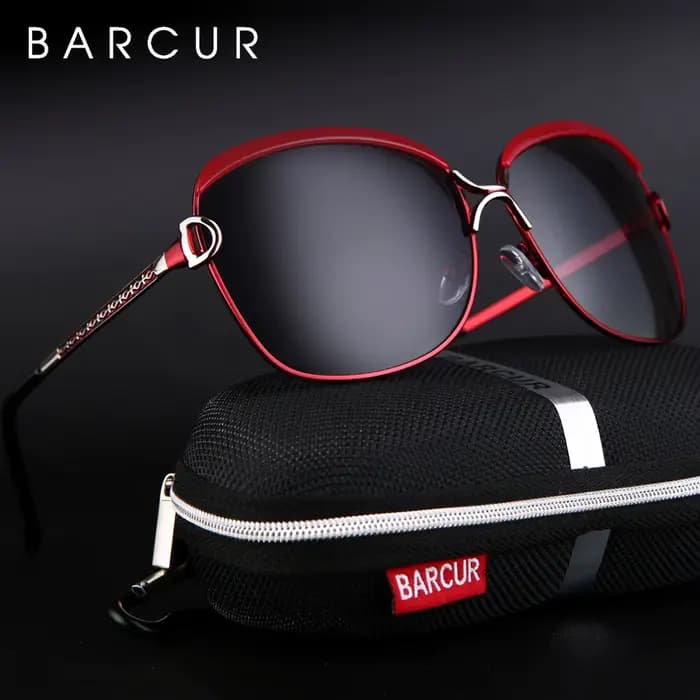 BARCUR polarisé dames lunettes de soleil femmes dégradé lentille ronde lunettes de soleil carré de l