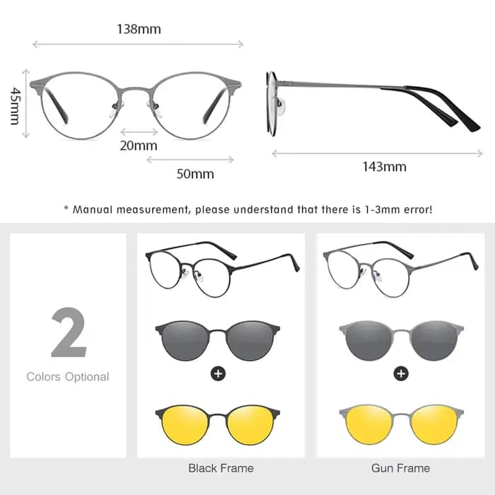 LM lunettes de soleil magnétiques hommes femmes polarisées Clip sur lunettes de soleil cadre Vintage