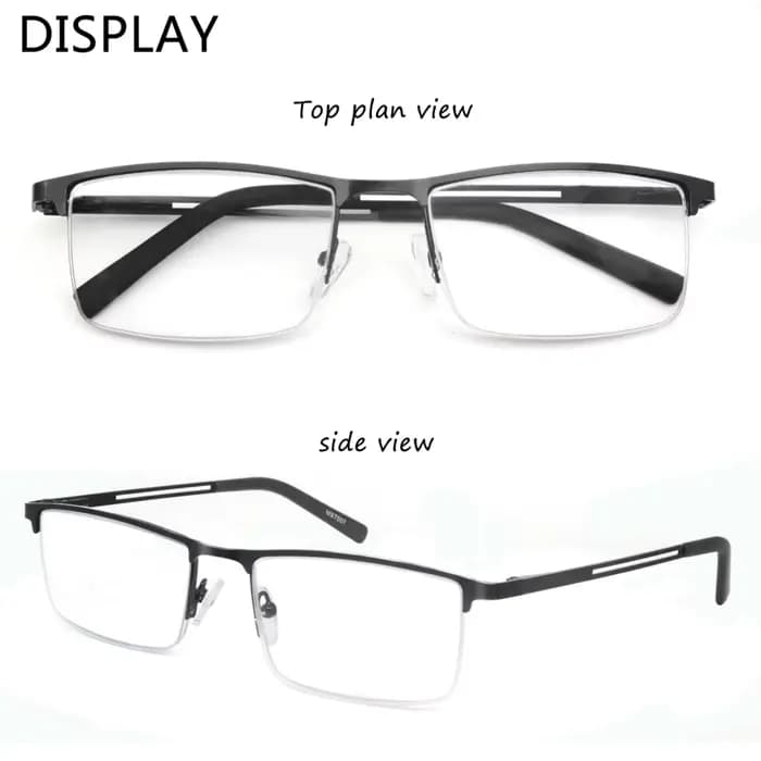Lunettes de lecture à lumière bleue pour hommes, lecteurs d'ordinateur, monture métallique Anti-éblo