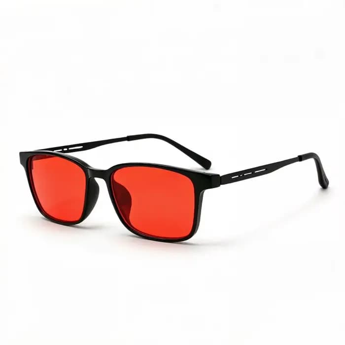 Lunettes anti-lumière bleue et verte à verres orange, pour réduire la fatigue oculaire S69