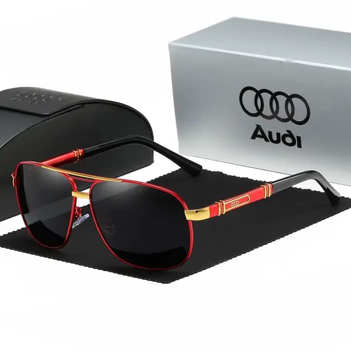 Pour Audi A4 A6 A8 Q5 Q7 haut de gamme hommes de luxe conduite lunettes de soleil polarisées marque