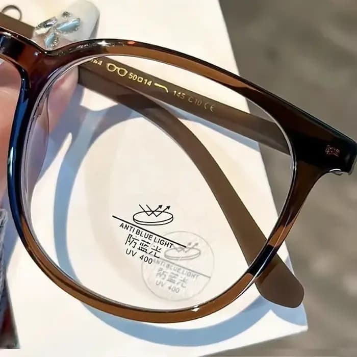 Lunettes ultralégères pour femmes, pour myopie, rondes, unisexes, lumière bleue, moins dioptrie, ver