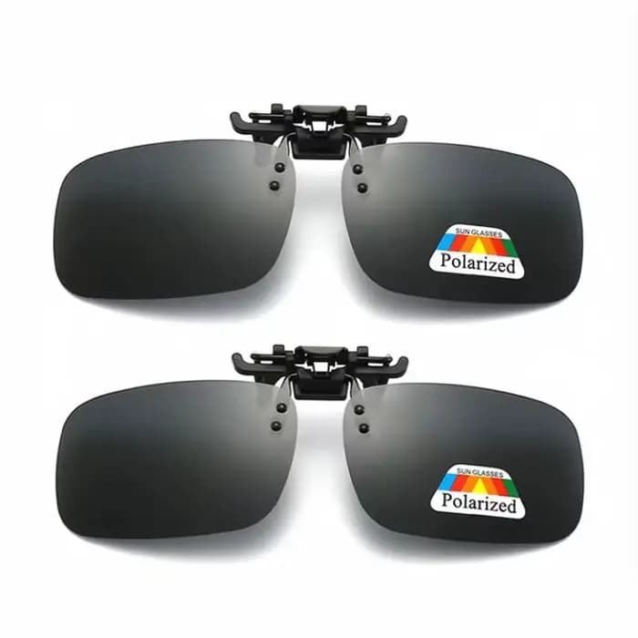 Lunettes de soleil polarisées à Clip, ensemble de 2 pièces, pour myopie, pilote, pêche, Vision noctu