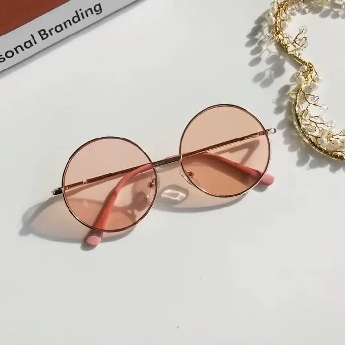 Lunettes de soleil à monture ronde en métal pour enfants de 2 à 8 ans, style britannique, nouvelle c