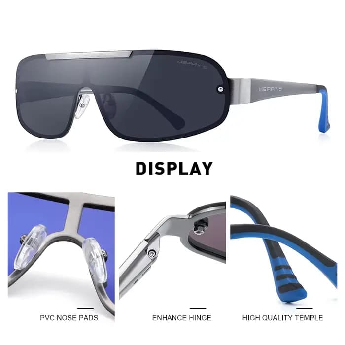 MERRYS-Lunettes de soleil polarisées Uco HD pour hommes, lunettes de soleil pour la conduite et la p