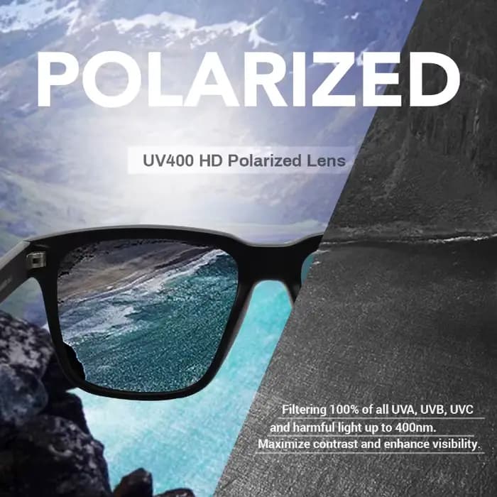 JULI carré surdimensionné lunettes de soleil polarisées pour grandes têtes hommes rétro Vintage XXL