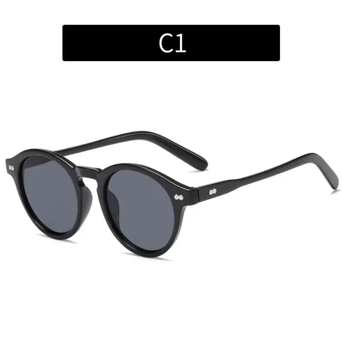 Lunettes de soleil rondes de luxe 2026 pour femmes et hommes, monture classique vintage rétro à rive