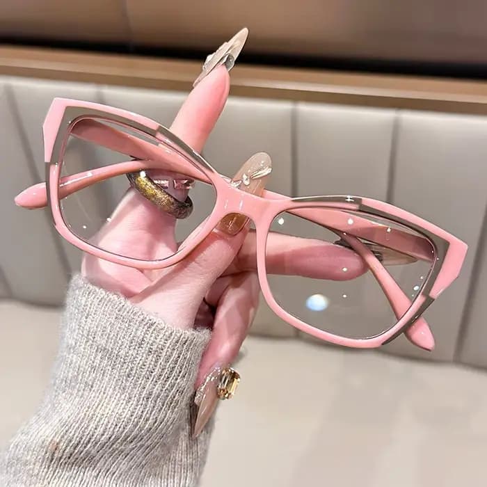 Lunettes de lecture élégantes pour femmes - Design color block tendance, anti-lumière bleue, puissan