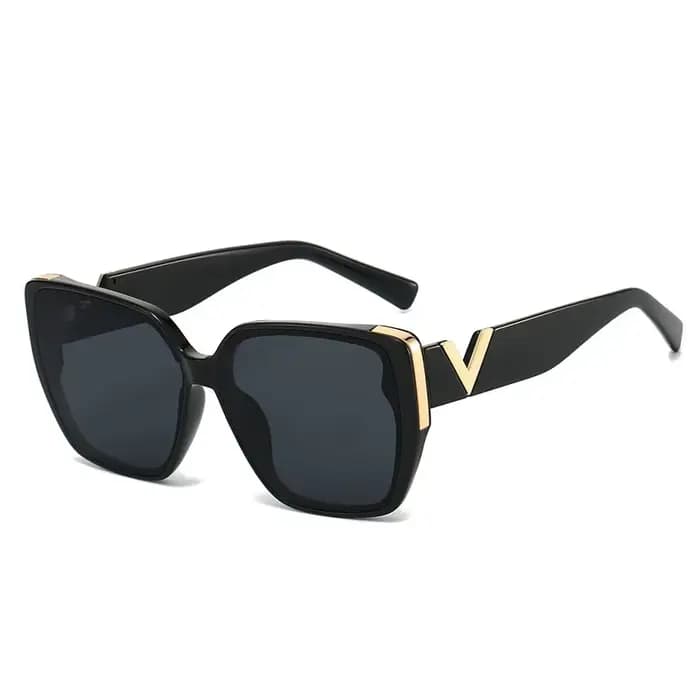 Lunettes de soleil de luxe pour hommes et femmes, grand carré, pour Shopping en plein air, voyage de
