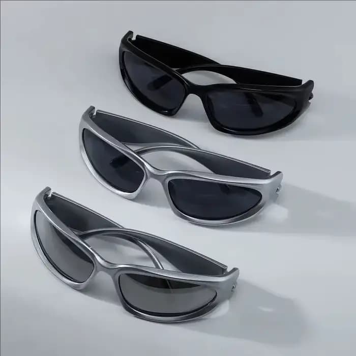 Lunettes de sport Y2K, Protection UV pour l'escalade, la course, le Baseball, cadre et lentille dura