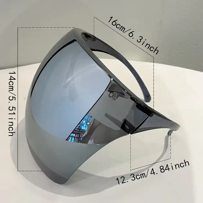 KAMMPT énorme lunettes de sport hommes miroir futuriste cyclisme en plein air lunettes de soleil de