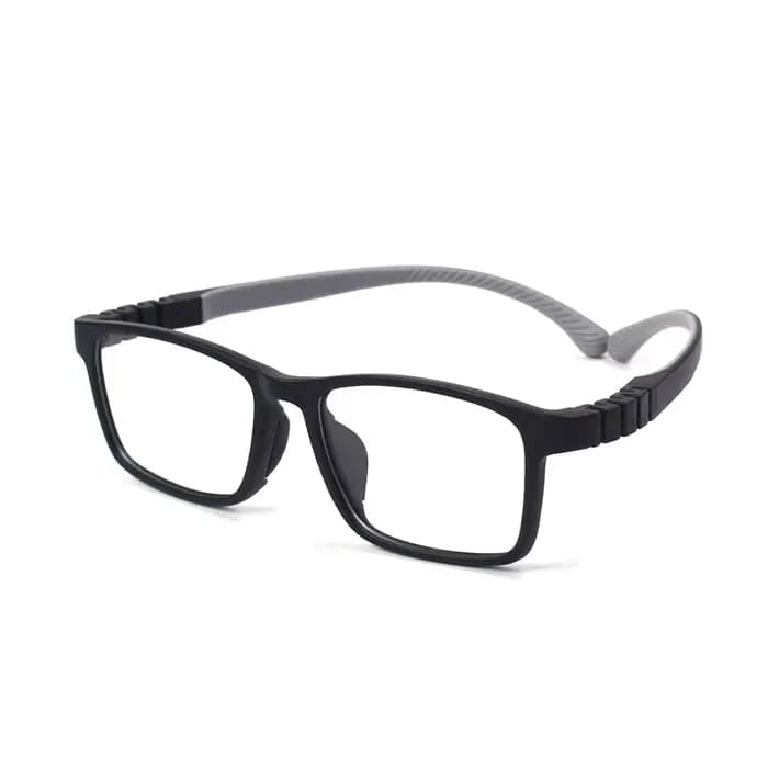 Enfants lunettes cadre spécifications optiques rectangulaire Silicone TR90 enfants montures de lunet