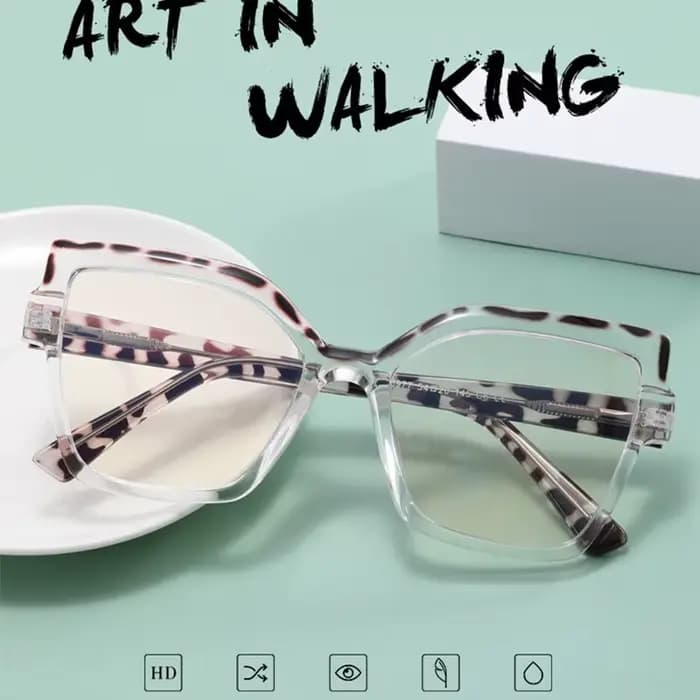 Lunettes polygonales surdimensionnées pour femmes, nouveau Design de marque, monture photochromique