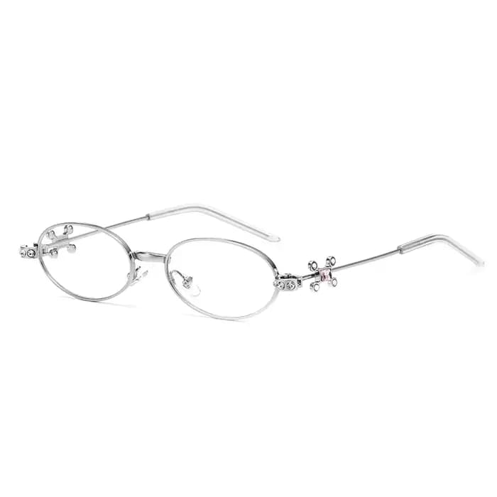 Nouvelle mode diamant embelli femmes personnalisé rue Snap lunettes cadre pur désir losange multi-an