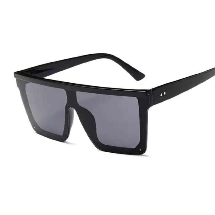 Lunettes de soleil carrées surdimensionnées pour femmes, lunettes de soleil vintage pour femmes, gra