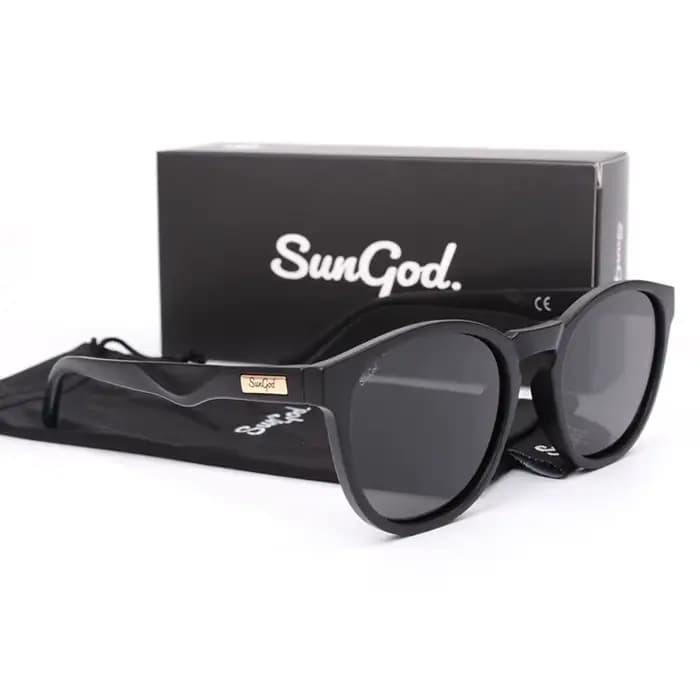 SUNGOD bleu miroir lunettes de soleil hommes lentille polarisée lunettes Vintage mode carré hommes l