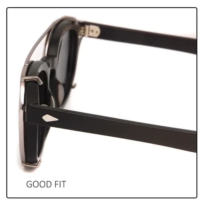 Depp Style rond Clip sur lunettes de soleil lentille bleu rose jaune vert lunettes de soleil polaris