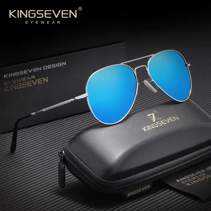 KINGSEVEN – lunettes de soleil polarisées pour hommes, UV400, style aviation, classiques, Vintage, p