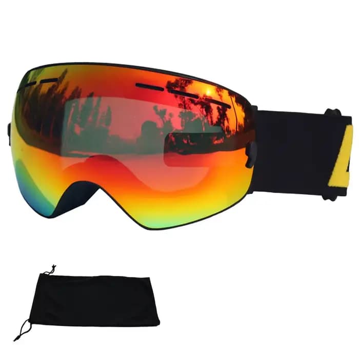LOCLE Double couches lunettes de Ski Anti-buée UV400 lunettes de Ski sphériques Ski neige Snowboard