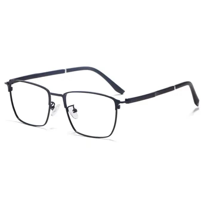 Monture de lunettes d'affaires pour hommes et femmes, alliage métallique, lunettes avec recette, con