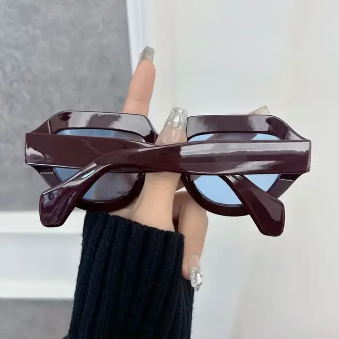 Lunettes de soleil carrées Vintage décontractées pour femmes et hommes, marque classique rétro ronde