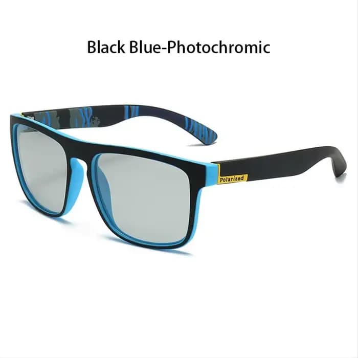 Lunettes de soleil photochromiques polarisées carrées vintage pour hommes et femmes, idéales pour la