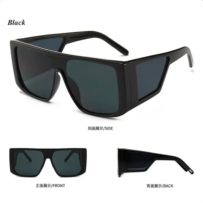 Lunettes de soleil carrées Mimiyou pour femmes, multi-lentilles, style punk, coupe-vent, pour l'exté
