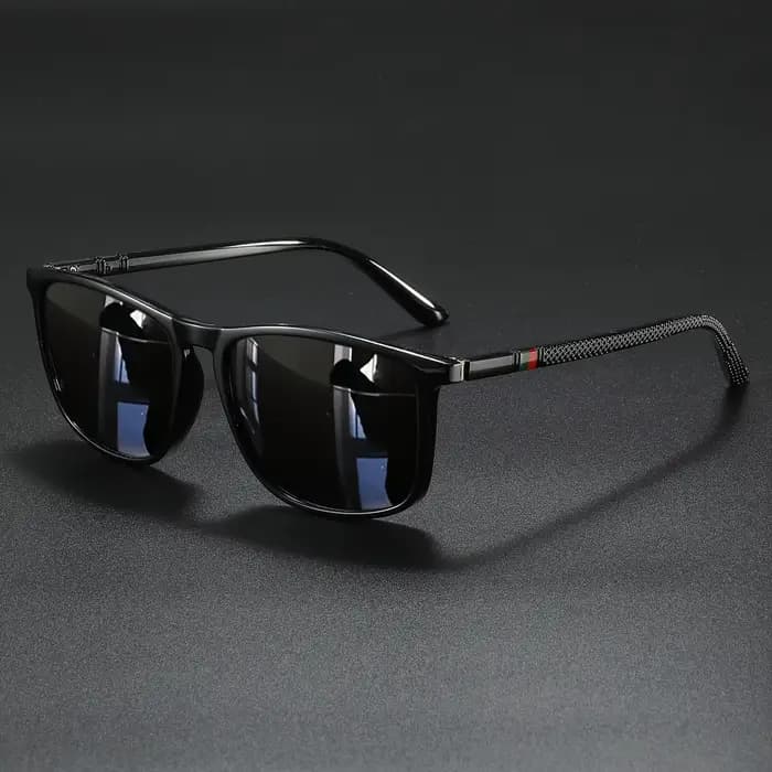 Lunettes de soleil rectangulaires vintage unisexes, lunettes de mode décontractées, ultra-légères po