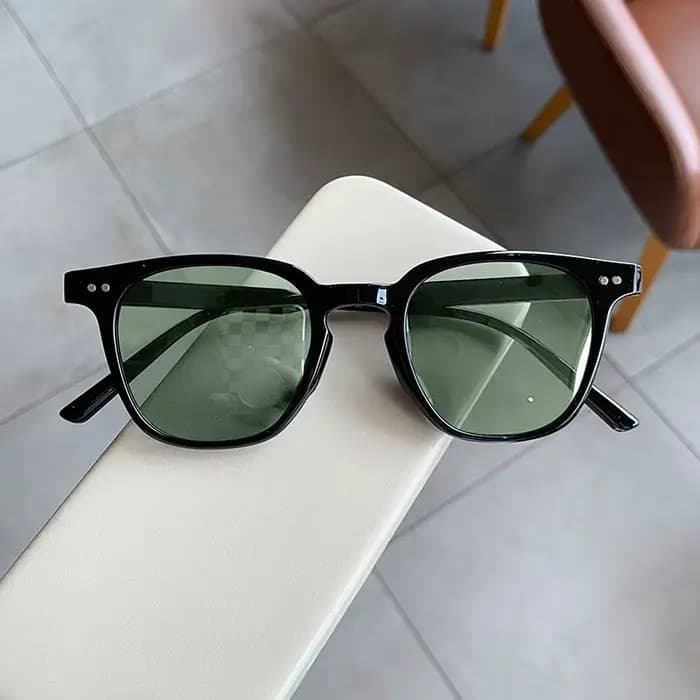 Nouvelles lunettes de soleil vintage de luxe pour femmes et hommes, montures carrées et petites rond