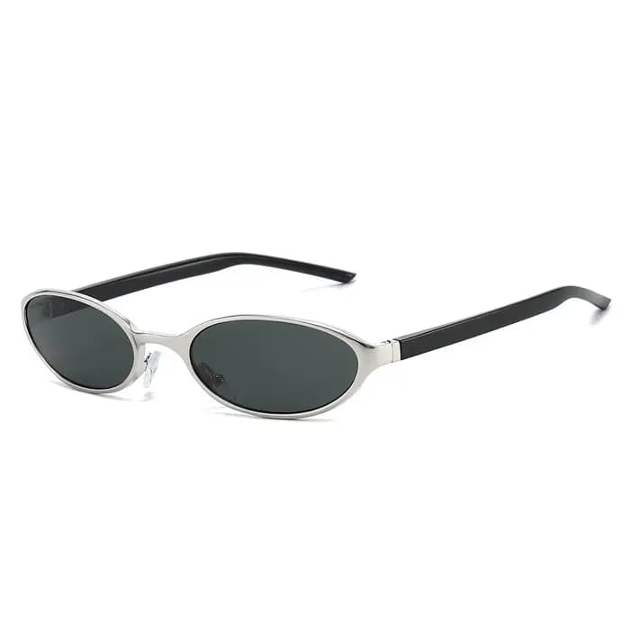 Lunettes de soleil ovales vintage pour femmes et hommes, lunettes de soleil rétro années 90 Y2K avec