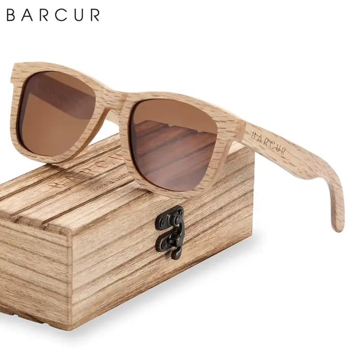 Lunettes de soleil en bois naturel hommes lunettes de soleil polarisées femmes voyage lunettes Vinta