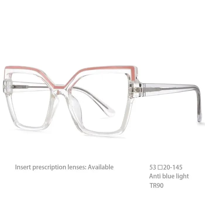 Lunettes à filtre de lumière bleue TR90, montures de lunettes optiques pour femmes, lunettes d'ordin