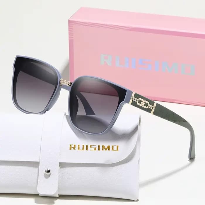 RUISIMO exquis carré lunettes de soleil femmes hommes Simple marque de mode lunettes de soleil condu