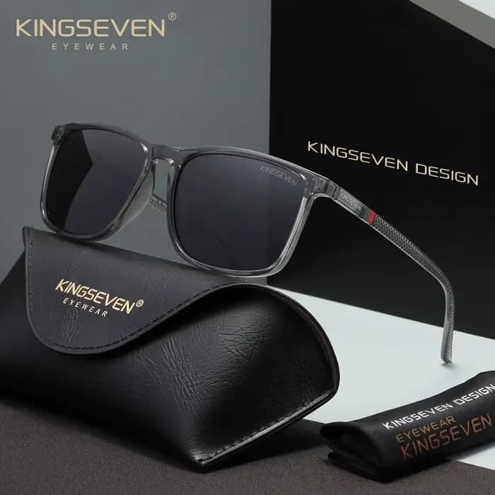 KINGSEVEN mode polarisé hommes femmes lunettes de soleil UV400 protéger Casaul Rectangle lunettes de