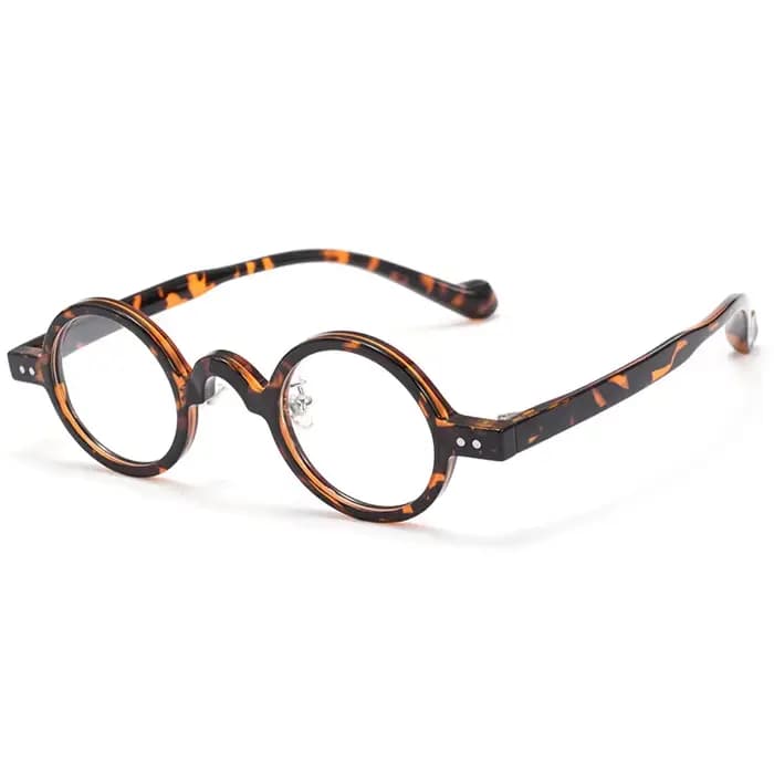 Classique rétro ovale TR90 lunettes cadre hommes femmes rond écaille de tortue rayure lunettes optiq