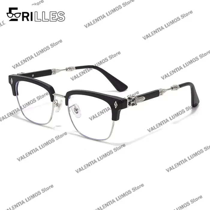 Lunettes à monture TR surdimensionnées à la mode pour hommes, blocage de la lumière bleue, design d'