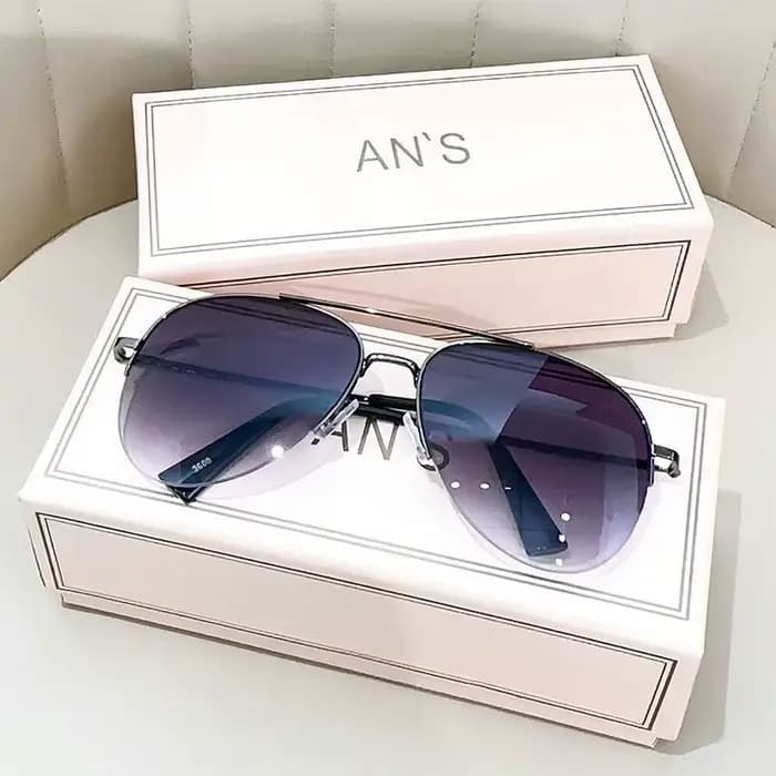 Lunettes De Soleil dégradées De mode pour hommes lunettes De Soleil pilote à grande monture Design A